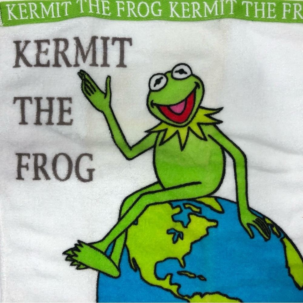 Kermit the Frog Hand Towel - Green and Blue